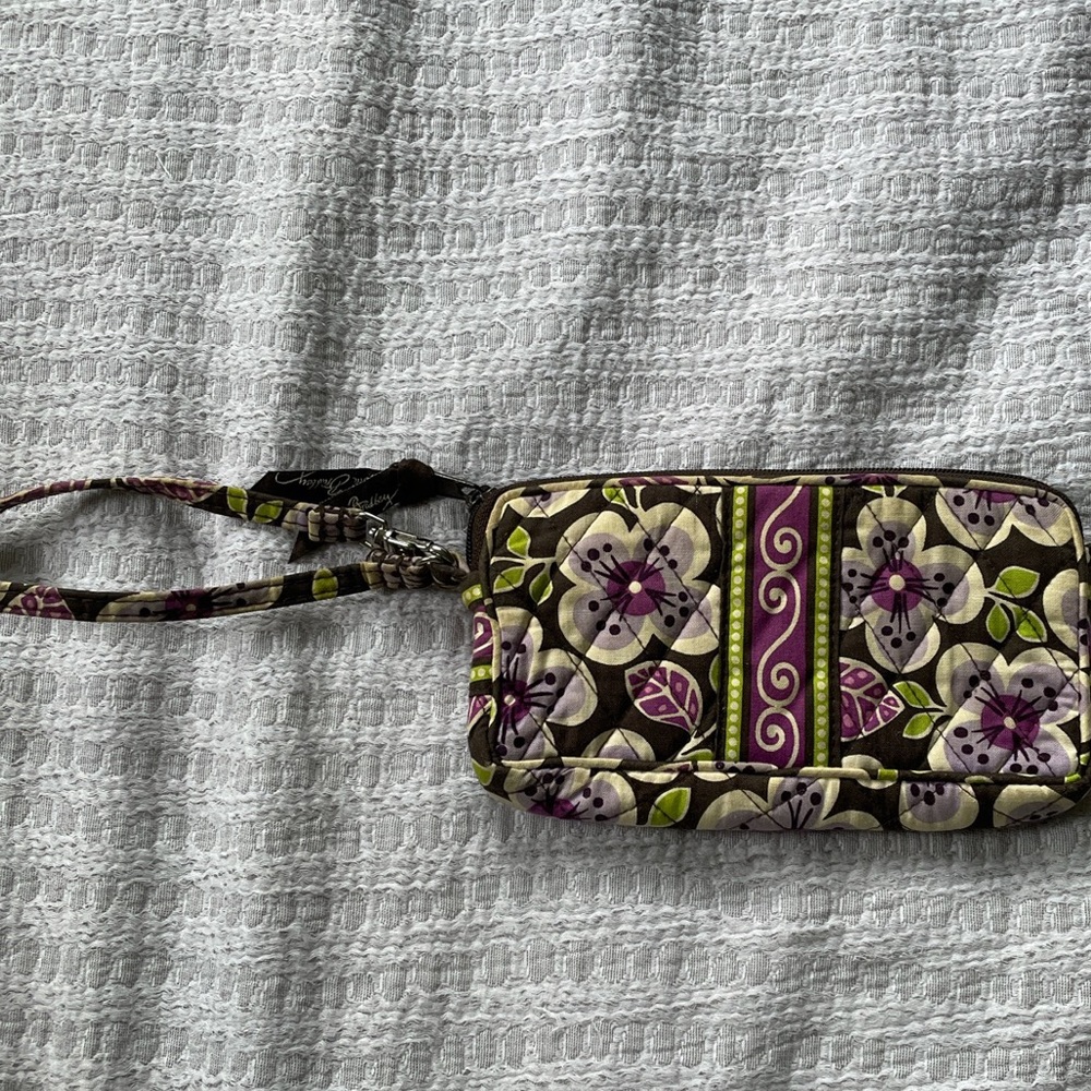 Vera Bradley Plum Petals Wristlet